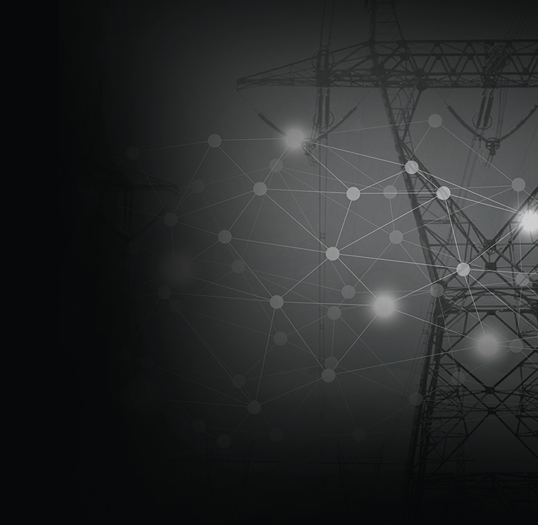 Transmission line tower with star grid