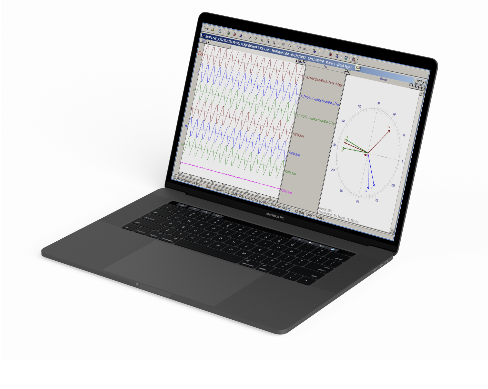 laptop with code and graphs